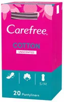 Mängden socker i Carefree cotton panty liners