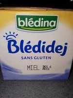 Mängden socker i Bledina bledi dej miel sans gluten