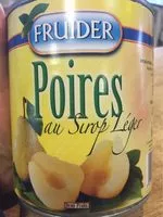 Mängden socker i Poires au sirop léger