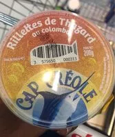 Mängden socker i Rillette de thazard au colombo