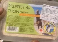 Mängden socker i Rillettes de thon poivre vert