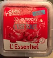 Mängden socker i L'Essentiel - Sorbet plein fruit - Framboises