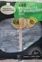 Mängden socker i Escargots de Bourgogne préparés à la Bourguignonne