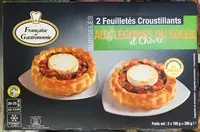 Mängden socker i 2 feuilletés croustillants aux légumes du soleil et chèvre surgelés
