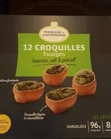 Mängden socker i 12 croquilles escargots beurre ail persil