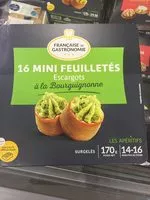 Mängden socker i 16 mini feuilletés escargots