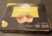 Mängden socker i Mini feuilleté escargots ail&persil