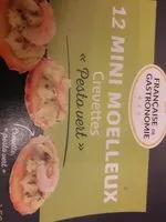 Mängden socker i Mini moelleux crevettes pesto very