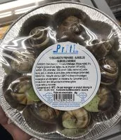 Mängden socker i 12 escargots préparés surgelés