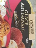 Mängden socker i Glace artisanale Double crème de la Gruyère avec meringuettes