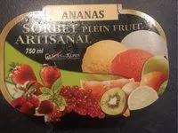 Mängden socker i Sorbet olein fruit artisanal