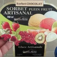 Mängden socker i sorbet chocolat