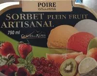 Mängden socker i Sorbet artisanal