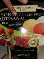 Mängden socker i sorbet Litchi Framboise Rose