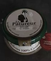 Mängden socker i Rillettes 100% canard