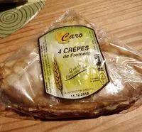 Mängden socker i 4 Crêpes de froment