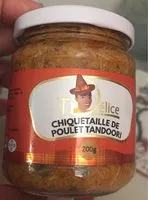 Mängden socker i Chiquetaille de poulet tandoori