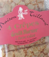 Mängden socker i 4 Crêpes au Grand Marnier & chocolat