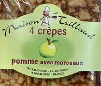 Mängden socker i 4 crêpes pomme avec morceaux