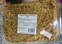 Mängden socker i Crêpes natures sucrées x10