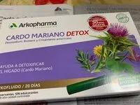 Mängden socker i Cardo Mariano Detox