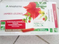 Mängden socker i Arkofluides Jambes Légères Ampoules