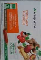 Mängden socker i Arkopharma Stimulant Physique 20 Ampoules De 10 ML
