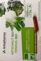 Mängden socker i Artichaut bio Fenouil bio