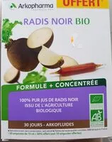 Mängden socker i Radis noir bio