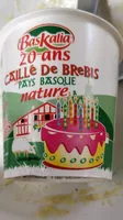 Mängden socker i Caille de brebis au lait pasteurisé BASKALIA
