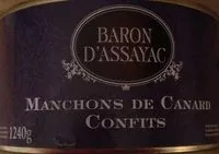 Mängden socker i Manchon de canard confit