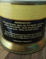 Mängden socker i Bloc de Foie Gras de Pato