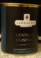 Mängden socker i Lentilles cuisinées à la graisse de canard