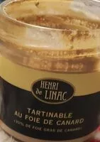 Mängden socker i Tartinables au foie de canard