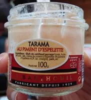 Mängden socker i Tarama au piment d'espelette