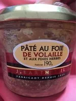 Mängden socker i Pate au foie de Volaille