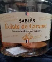 Mängden socker i Sablés éclats de caramel