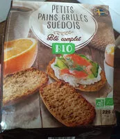 Mängden socker i Petits pains grillés suédois bio