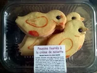 Mängden socker i Poussins fourrés à la crème de noisette