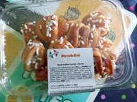 Mängden socker i Strudelini - Biscuits feuilletés fourrage à l'abricot, goût abricot