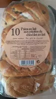 Mängden socker i 10 Pains au lait aux pépites de chocolat au lait