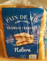 Mängden socker i Pain de mie nature
