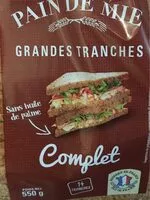 Mängden socker i Pain de mie complet