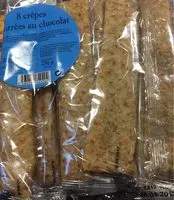 Mängden socker i Crêpes fourées chocolat