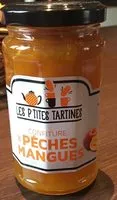 Mängden socker i Confiture de pêches mangues