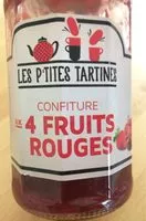 Mängden socker i Confiture aux 5 fruits rouges