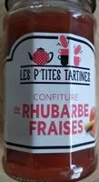 Mängden socker i Confiture de rhubarbe fraises