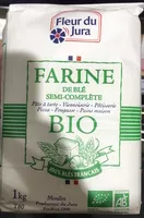 Mängden socker i Farine de blé semi-complète bio