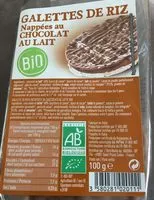 Mängden socker i Galettes de riz nappées de chocolat au lait