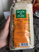 Mängden socker i Semoule d orge fine